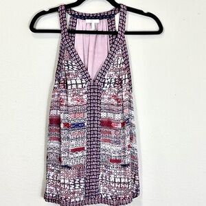 Joie Maisley B Tank Top Blouse in Medina Mauve  Size Small  100% Silk Lining